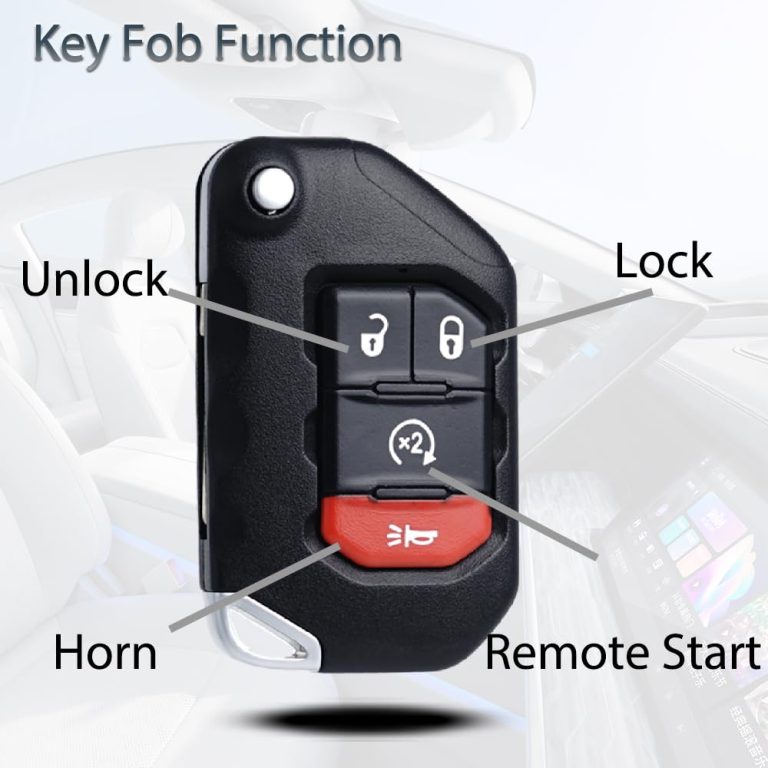 Jeep remote start key fob